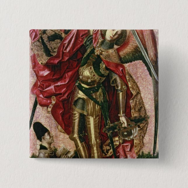 St. Michael and the Dragon Button (Front)