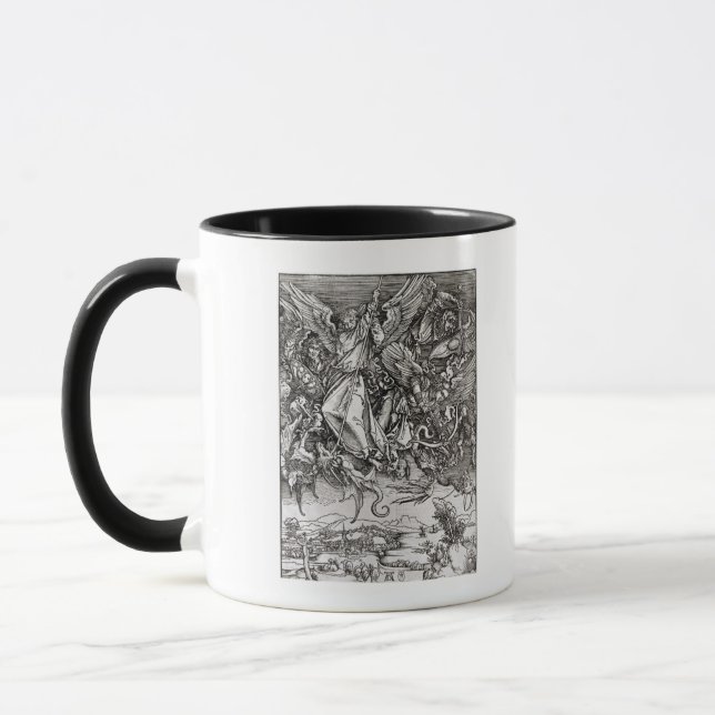 St. Michael and the Dragon, from a Latin Mug (Left)