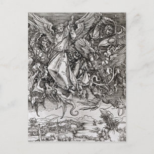 St. Michael and the Dragon, from a Latin Postcard