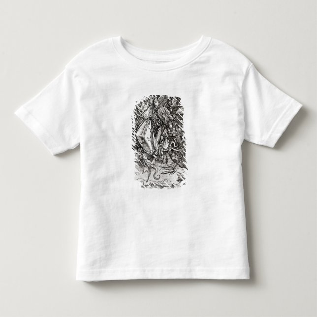 St. Michael and the Dragon, from a Latin Toddler T-shirt (Front)