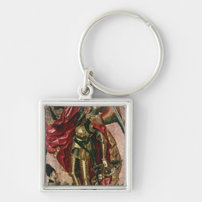 St. Michael and the Dragon Keychain (Front)