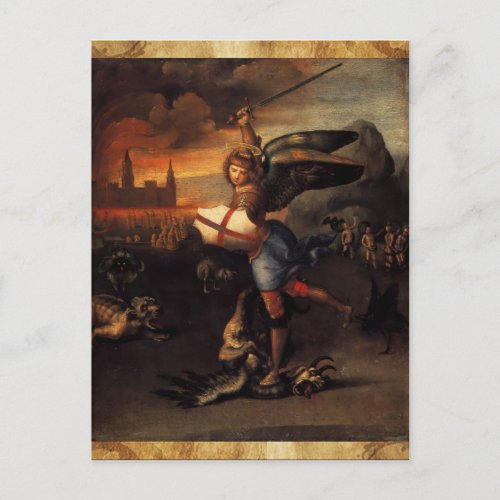 St Michael and the Dragon Postcard