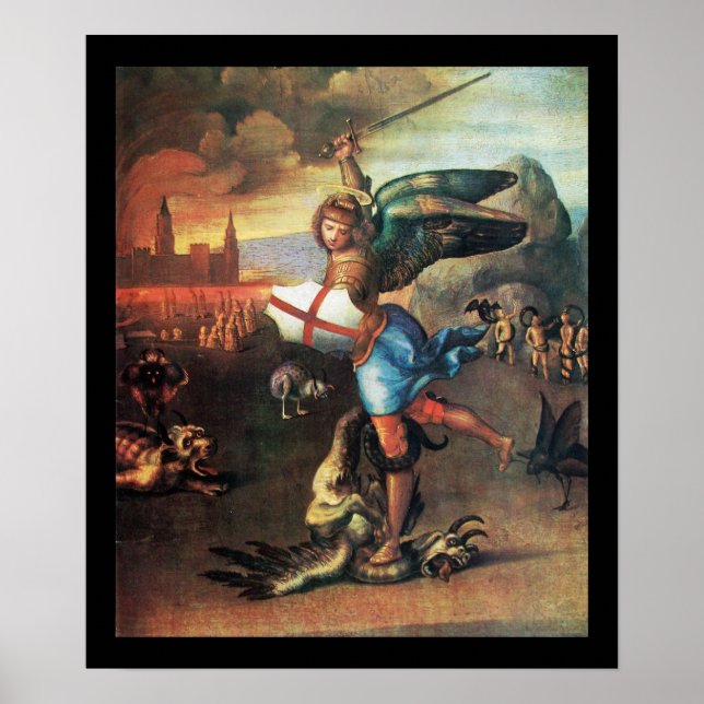 St MICHAEL AND THE DRAGON Poster (Front)