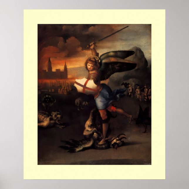 St MICHAEL AND THE DRAGON Poster (Front)
