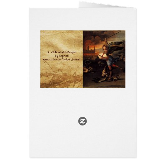 St.Michael and the Dragon Prayer (Back)