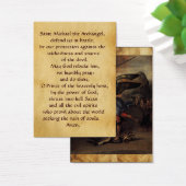 St Michael and the Dragon Prayer Card (Desk)