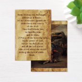 St.Michael and the Dragon  Prayer Card (Desk)