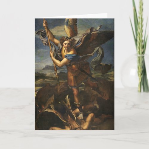 St Michael and the Satan _ Raphael Card