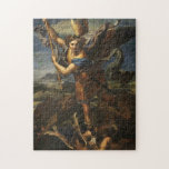 St. Michael And The Satan - Raphael Jigsaw Puzzle at Zazzle