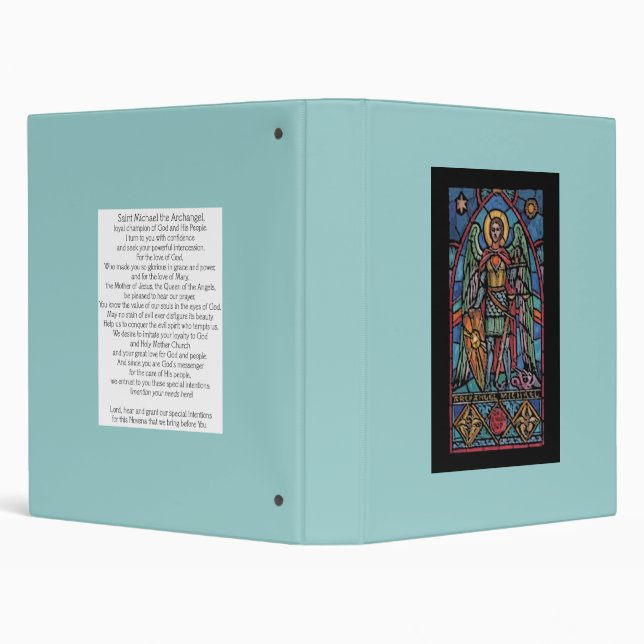 St Michael - Archangel 3 Ring Binder (Background)