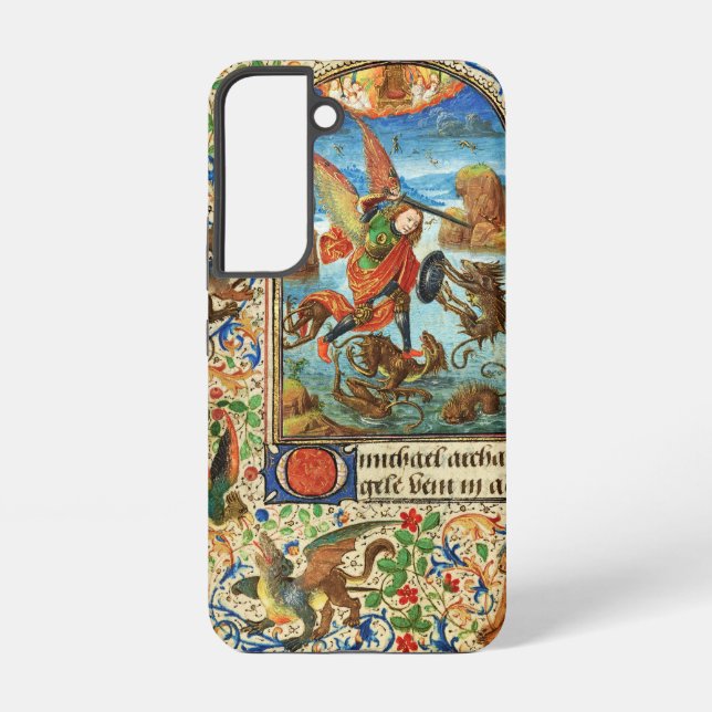 ST. MICHAEL ARCHANGEL AND DRAGON Flemish Miniature Samsung Galaxy Case (Back)