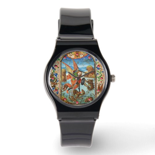 ST MICHAEL ARCHANGEL AND DRAGON Flemish Miniature Watch