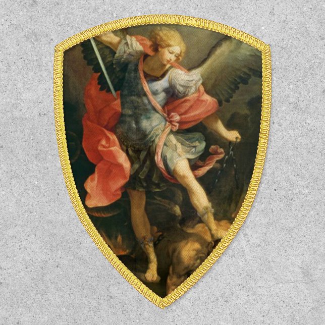 St. Michael Archangel Catholic Angel  Religious Patch (Front)