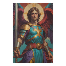 St Michael Archangel Catholic Canvas Art Print