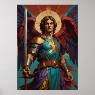 St Michael Archangel Catholic Gift Poster