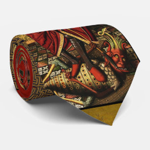 St. Michael Archangel Defeating The Devil Neck Tie