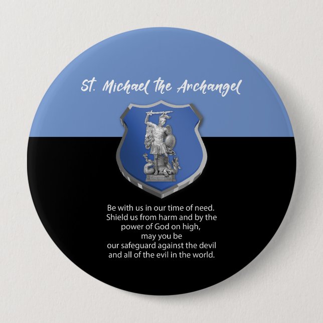 St. Michael Archangel Prayer Thinking of You Button (Front)