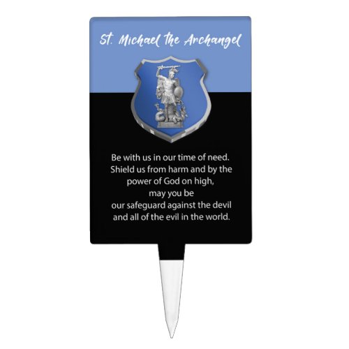 St Michael Archangel Prayer Thinking of You Cake Topper