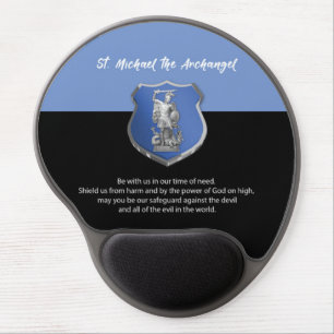 St. Michael Archangel Prayer Thinking of You Gel Mouse Pad