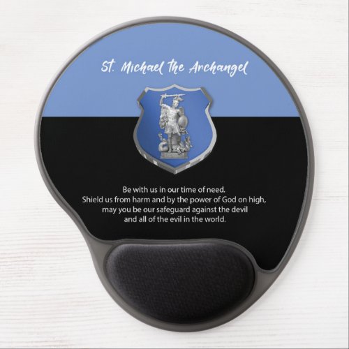 St Michael Archangel Prayer Thinking of You Gel Mouse Pad