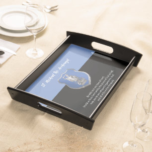 St. Michael Archangel Prayer Thinking of You Serving Tray