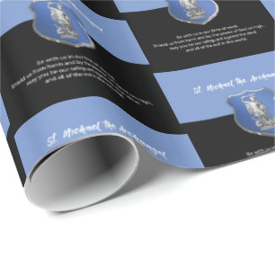 St. Michael Archangel Prayer Thinking of You Wrapping Paper