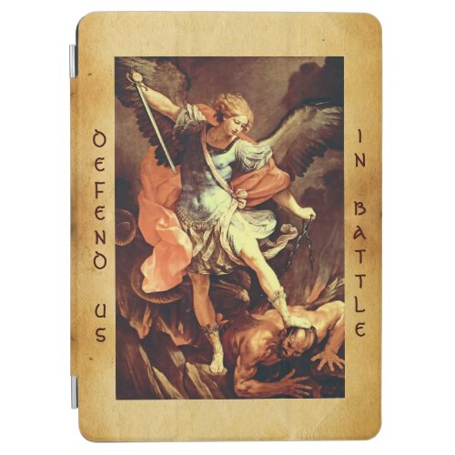 ST MICHAEL ARCHANGEL RED RUBY  Monogram iPad Air Cover