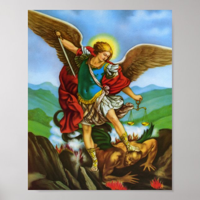 St Michael Archangel San Miguel Arcangel Poster (Front)