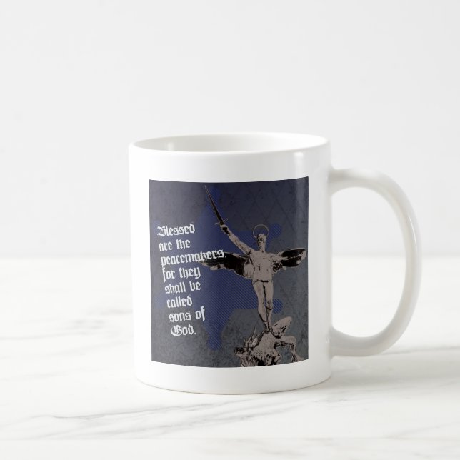 St. Michael Archangel - Sheriff Star Deputy Coffee Mug (Right)