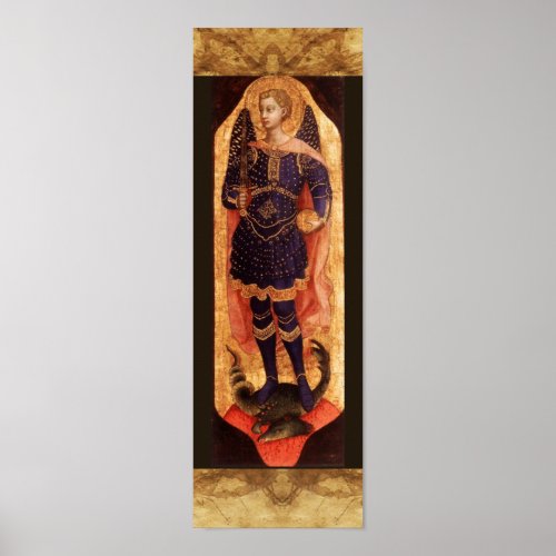 St MICHAEL ARCHANGEL WITH DEVIL Poster
