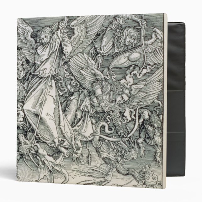 St. Michael Battling with the Dragon 3 Ring Binder (Front/Inside)
