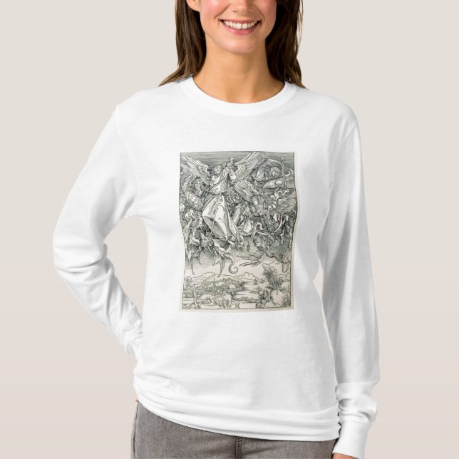St. Michael Battling with the Dragon T-Shirt (Front)