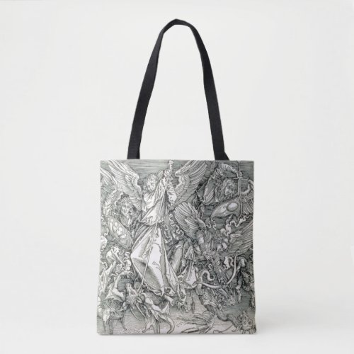 St Michael Battling with the Dragon Tote Bag