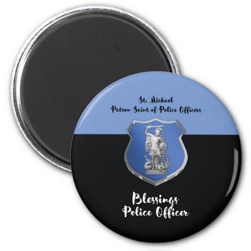 St Michael Blessings to New Police Officer Magnet