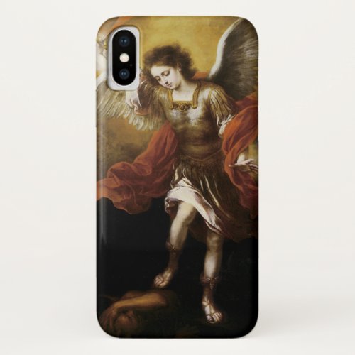 St Michael by Murillo iPhone X Case