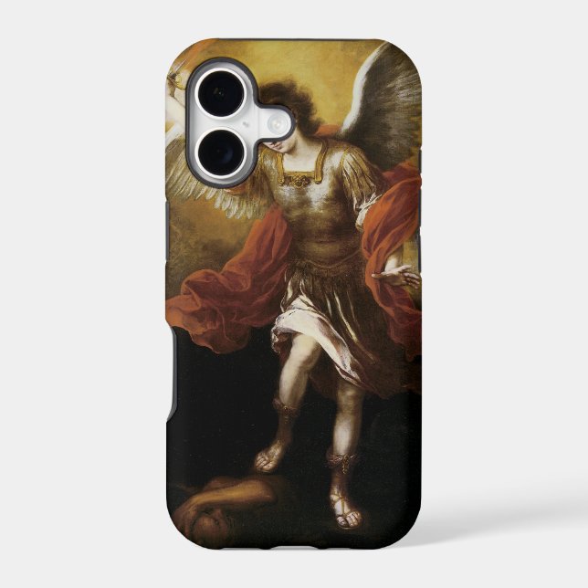 St Michael by Murillo Iphone Case (Back)