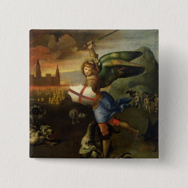 St. Michael, c.1503-05 Pinback Button (Front)