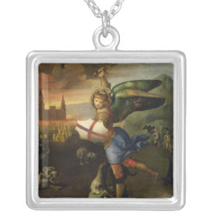 St. Michael, c.1503-05 Silver Plated Necklace