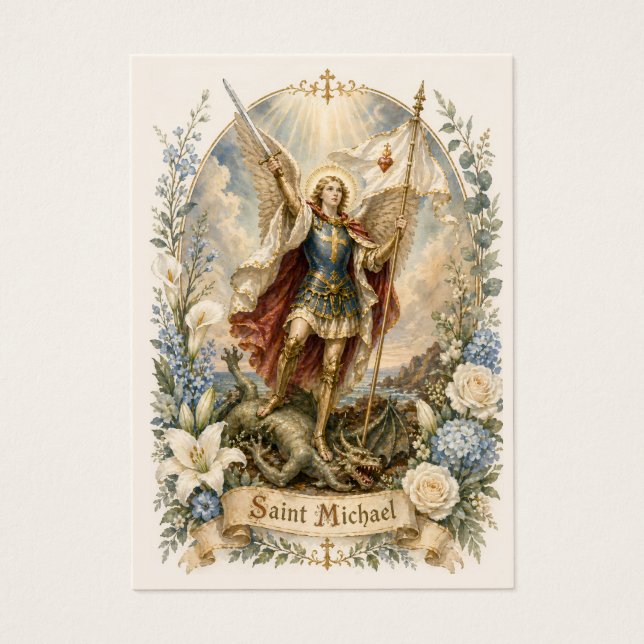 St Michael Catholic Funeral Prayer  (Front)