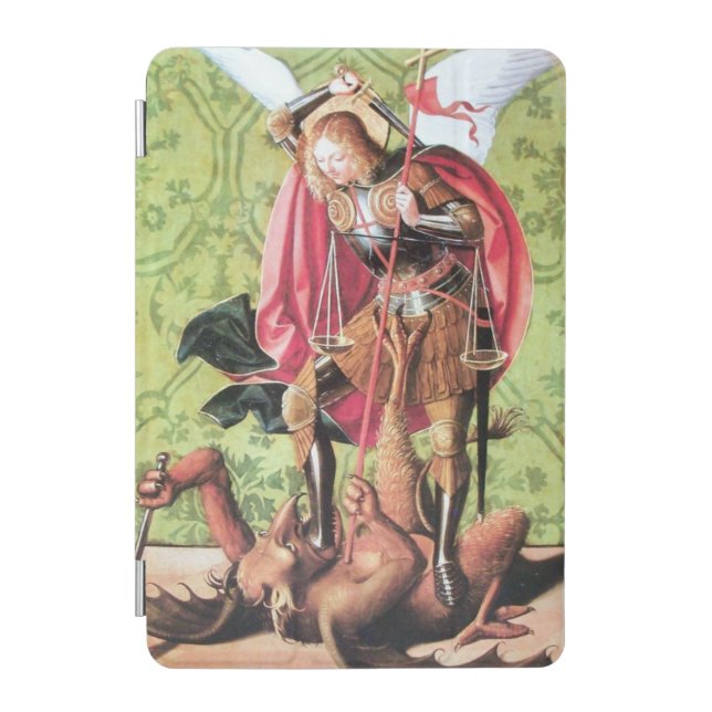 ST. MICHAEL ,DRAGON AND JUSTICE Monogram iPad Mini Cover (Front)