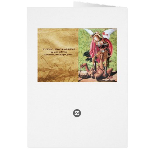 ST. MICHAEL ,DRAGON AND JUSTICE Prayer (Back)