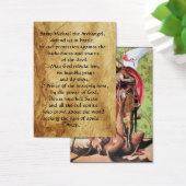 ST. MICHAEL ,DRAGON AND JUSTICE Prayer Card (Desk)