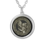 St Michael Emblem Silver Plated Necklace at Zazzle