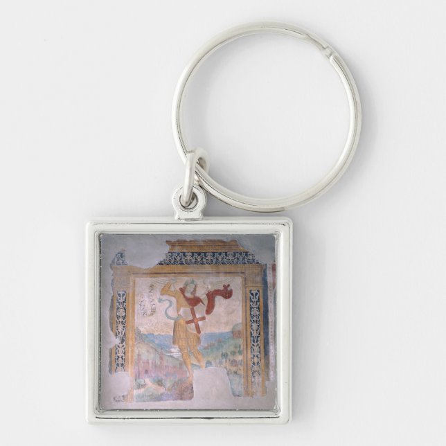 St. Michael (fresco) Keychain (Front)