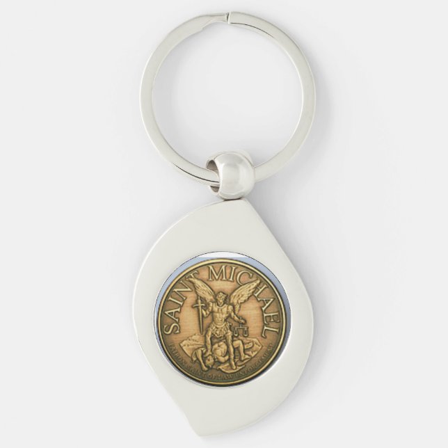 St MICHAEL KEY CHAIN (Front)