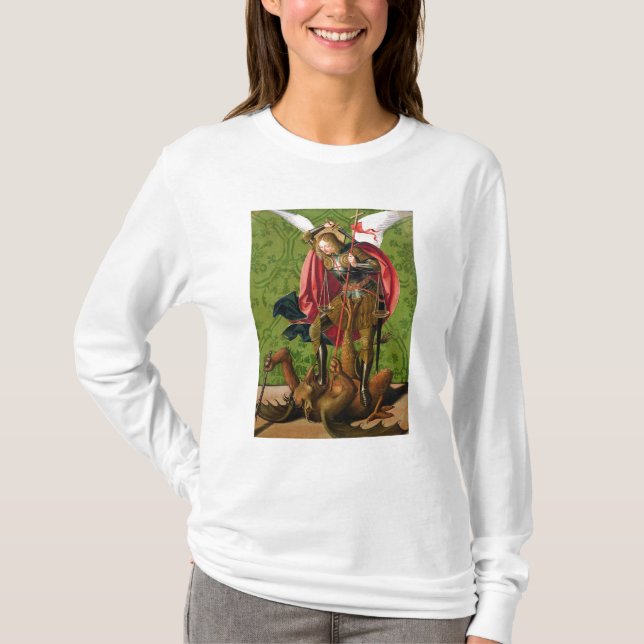 St. Michael Killing the Dragon T-Shirt (Front)