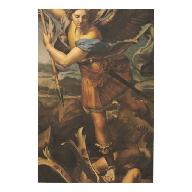 St. Michael Overwhelming the Demon, 1518 2 Wood Wall Art (Front)