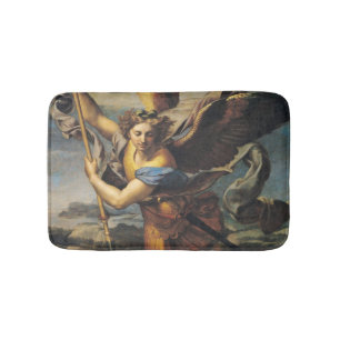 St. Michael Overwhelming the Demon, 1518 Bathroom Mat