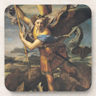 St. Michael Overwhelming the Demon, 1518 Beverage Coaster