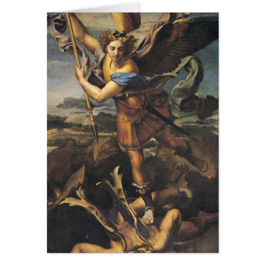 St. Michael Overwhelming the Demon, 1518 Cards (Front)